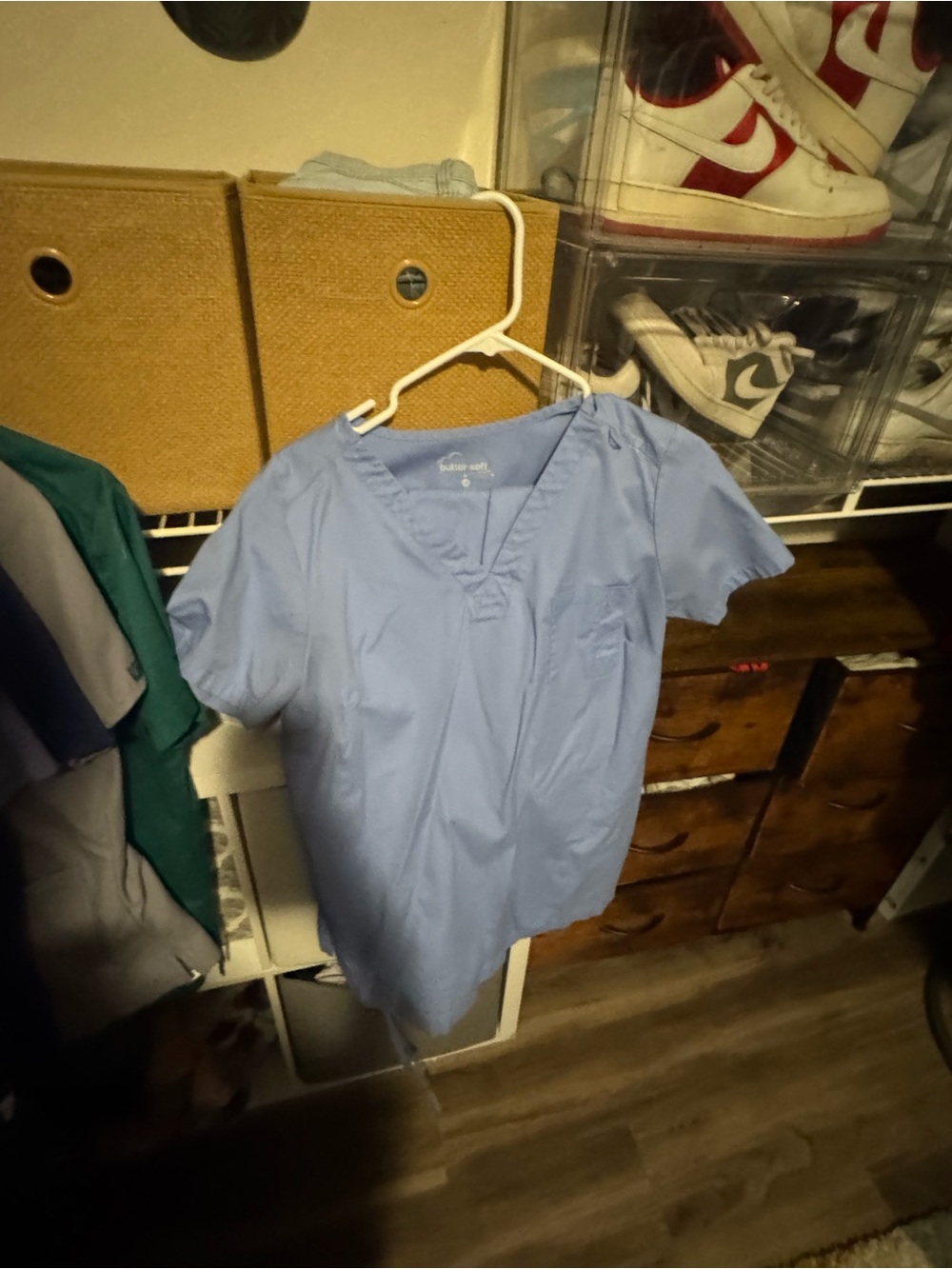 Light Blue Medical Scrub Top/Pants